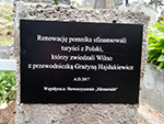 Pomnik Władysława Wiszniewskiego po renowacji