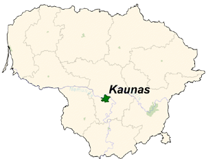 Mapa Kowna