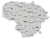 mapa Litwy